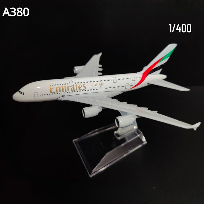 Aviões de brinquedos colecionáveis Alloy Diecast Metal Aircraft réplica, Emirates Airlines A380 B777 - PopLarWeb