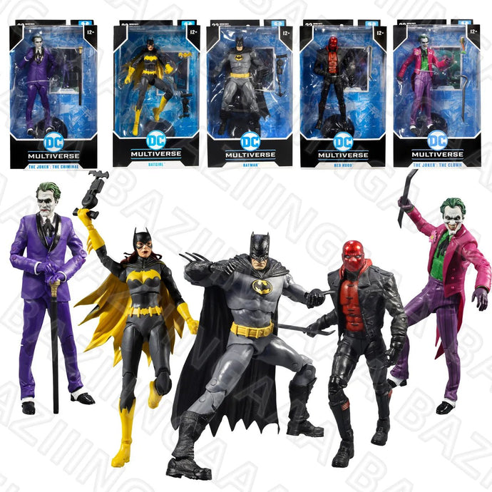 Batgirl, Coringa Coleção MacFarlane DC Multiverse Brinquedos de Ação Colecionáveis 18 cm - PopLarWeb