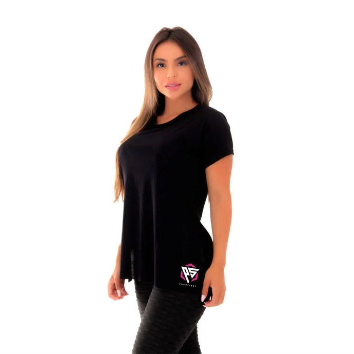 Blusa Feminina Comprida De Academia FITNESS - PopLarWeb