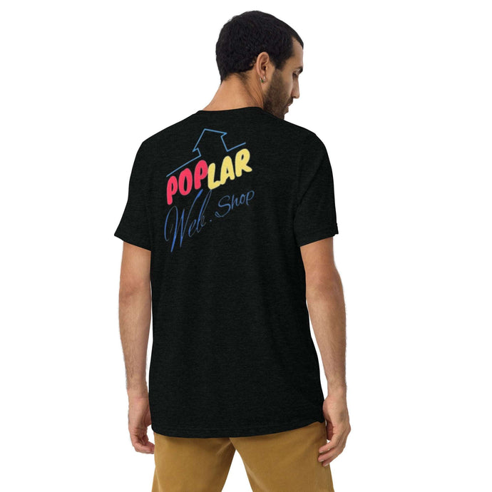 Camiseta Printful com mangas curtas - PopLarWeb