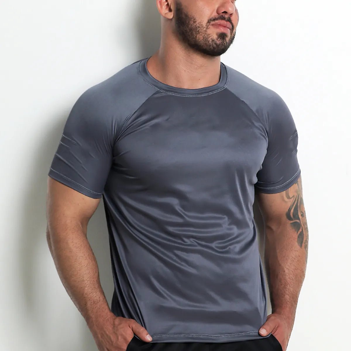 Camiseta Raglan Masculina Original Dry Fit lisa para Treino Crossfit e  Academia - PopLarWeb