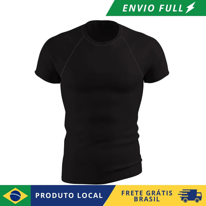 Camiseta Raglan Masculina Original Dry Fit lisa para Treino Crossfit e Academia - PopLarWeb