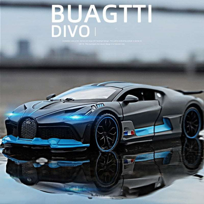 Carro de brinquedo Diecast de liga de metal Bugatti Divo modelo de carro em miniatura - PopLarWeb