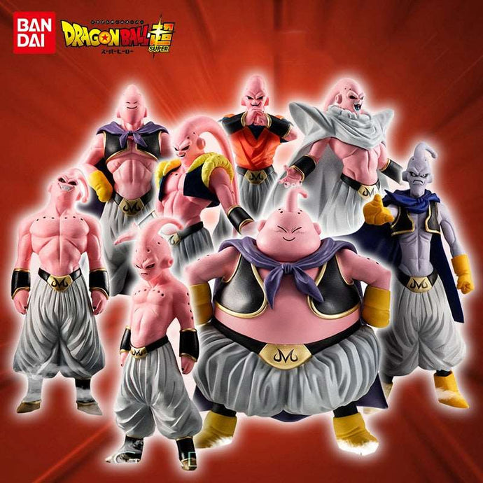 Conjunto de 8 Figuras de brinquedo de ação do Anime Dragon Ball Z - Majin Buu e Gordura Buu - PVC, Coleção e Crianças - PopLarWeb