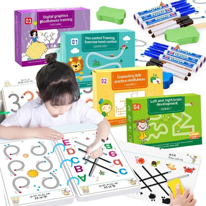 Conjunto Educativo Montessori ExplicaMat - Desenho e Aprendizado para Crianças - PopLarWeb