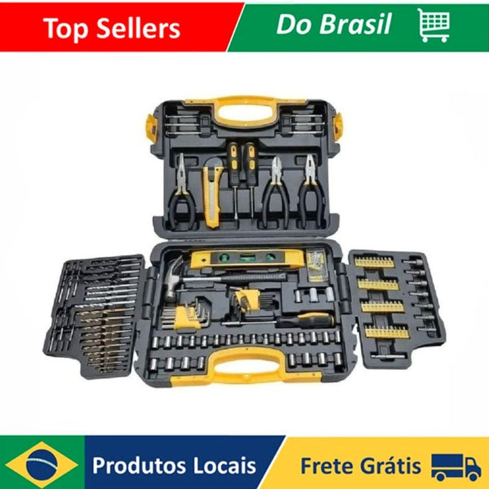 Kit Jogo De Ferramentas 300 Pçs Multiuso C/ Maleta Titanium - PopLarWeb