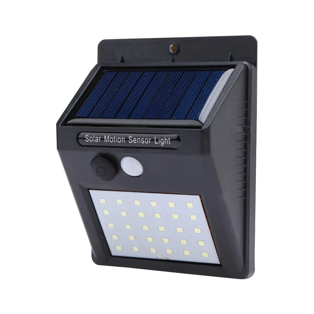 Luminária Solar de Parede 30 Leds Sensor de Movimento e Acendimento Automático GT512 - PopLarWeb