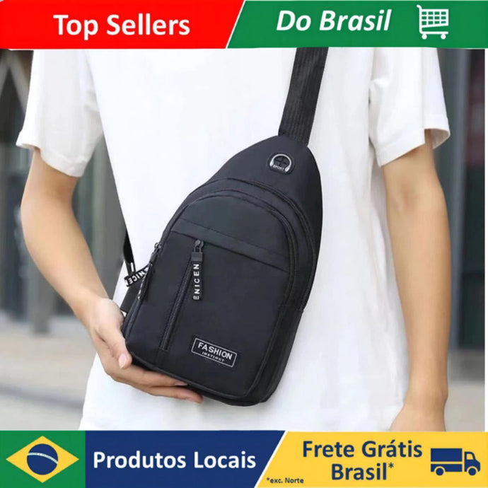 Mochila de ombro pequena masculina Impermeável - PopLarWeb