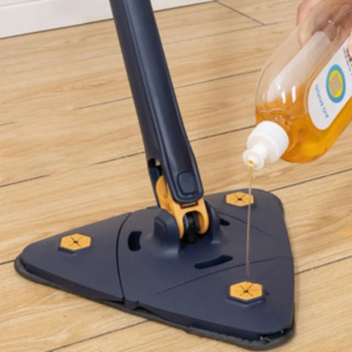 Mop Triangular 360° Retrátil Ajustável: Limpeza Profissional para vidros e Pisos - PopLarWeb