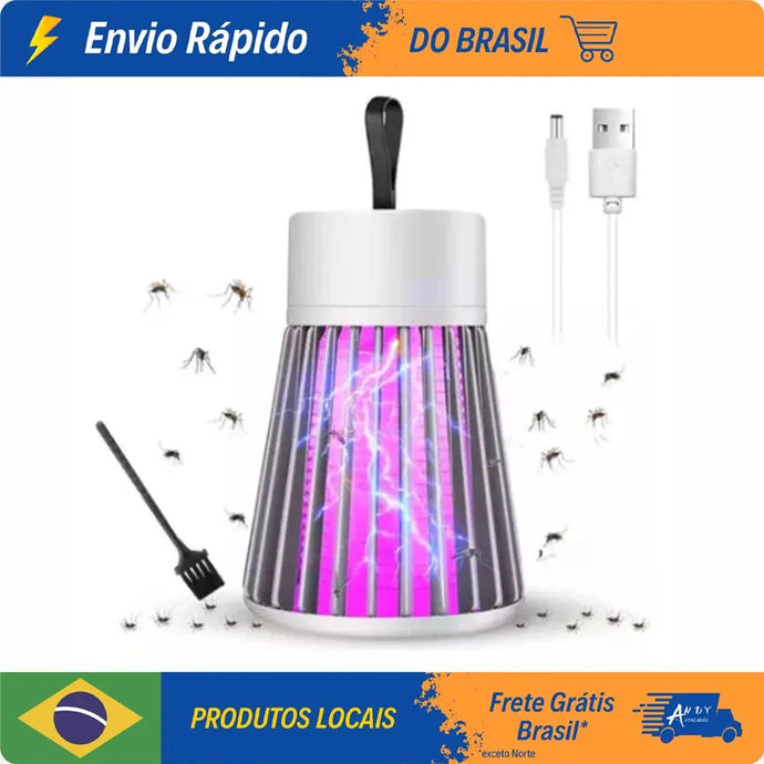 Mosquito Killer Lâmpada LED, repelente elétrico, USB Recarga - PopLarWeb