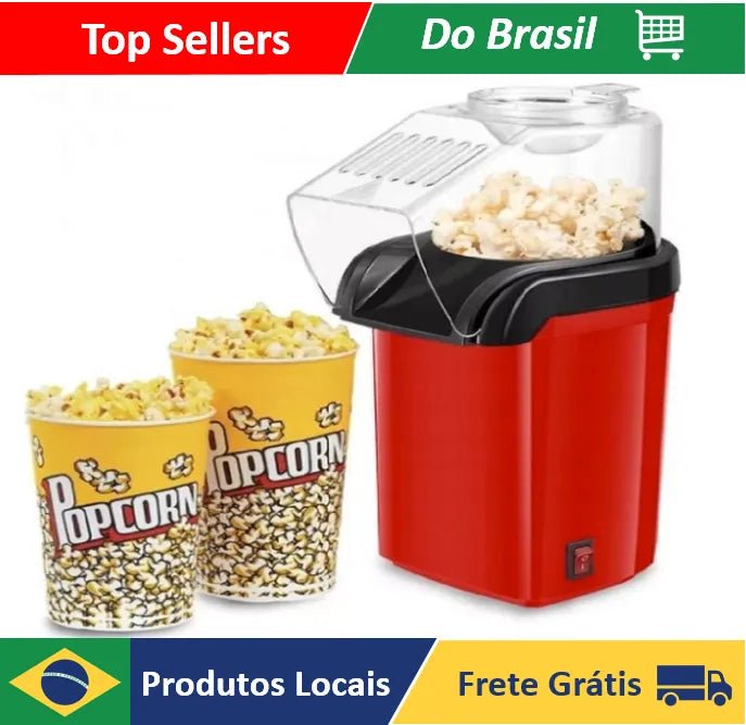 Pipoqueira Elétrica Ar Quente Gourmet 110v 27X11,5X12 cm - PopLarWeb