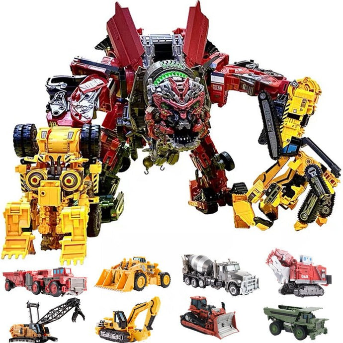 Transformers Brinquedos de Robôs que se Transformam em Carros - Figuras de Ação em Liga de Plástico Inspiradas em Séries de Anime e Filmes para Crianças - PopLarWeb