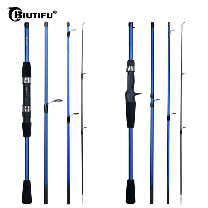 Varas de pesca BIUTIFU ultraleves Baitcasting, Spinning Carbono Fundição Isca Truta, Mini Pólo 4, 5 Seção, 5 / 20 kg. - PopLarWeb